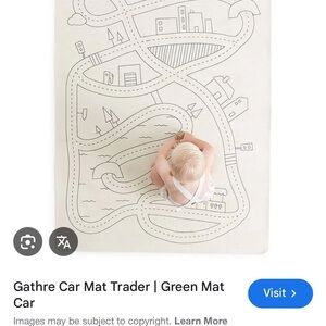 Kids Car Play Mat - Cream